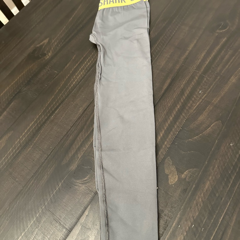 Gymshark Gray and Yellow Leggings